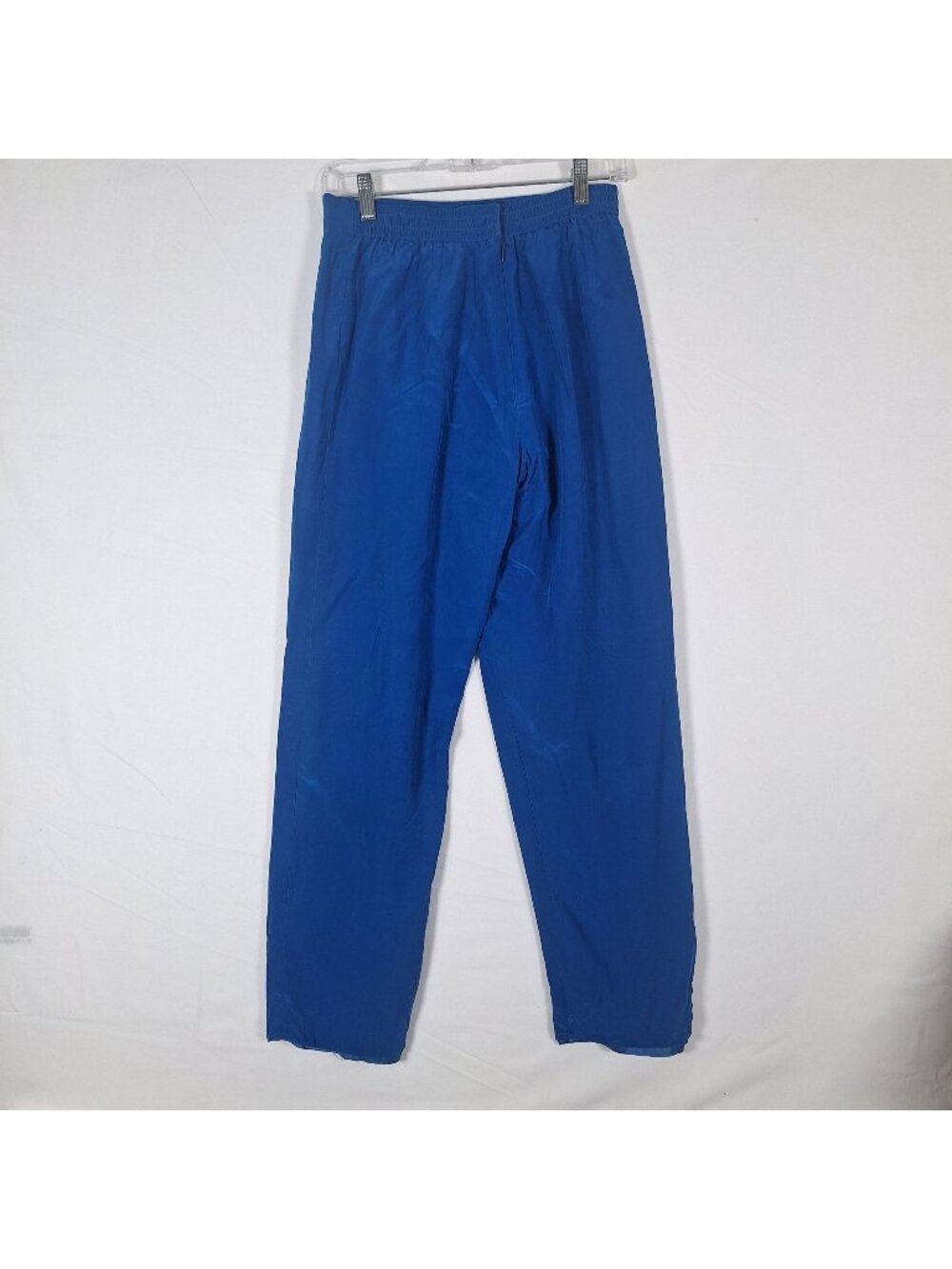 Vintage Maggy London 100% Silk Blue Pants Women size 8